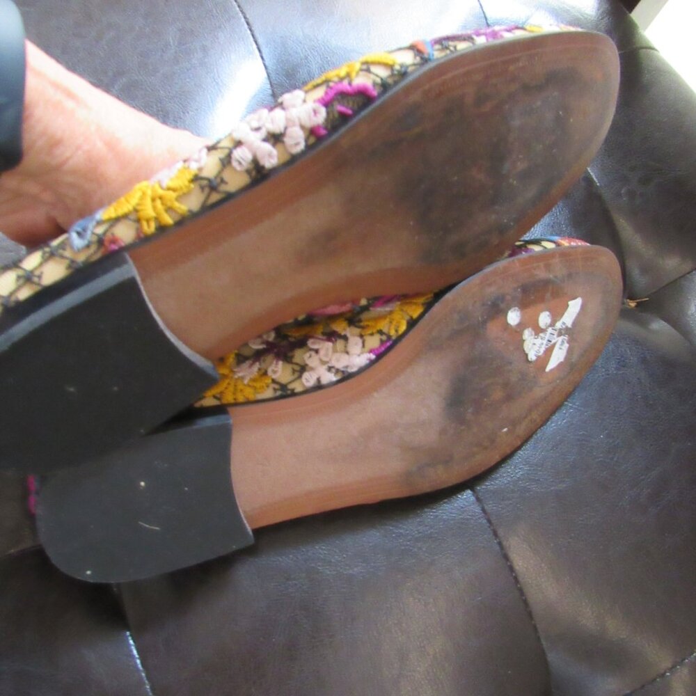 Sam Edelman Loraine Embroidered Floral Flats, SIZE 7.5, Women's Flower Shoes - Picture 6 of 6